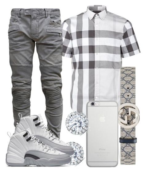 "🌚" by ebkkeef ❤ liked on Polyvore featuring Burberry, Balmain, Gucci, Native Union, Kobelli, men's fashion and menswear Polyvore Outfits Men, Mens Closet, Look Hip Hop, Tomboy Stil, Mens Fashion Swag, Hype Clothing, Black Men Fashion Swag, Swag Outfits Men