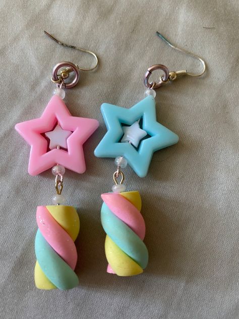 Clown Core Jewelry, Decora Jewelry, Kidcore Accessories, Kidcore Earrings, Kidcore Jewelry, Fairy Kei Accessories, Decora Accessories, Silly Earrings, 2000s Accessories