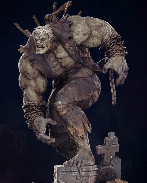 Nerd Reverse on Instagram: “Solomon Grundy  Digitally sculpted by @gurjeetart _ 👈 swipe for more _ #NerdReverse #batman #solomongrundy #joker #thejoker #harleyquinn…” Solomon Grundy Dc, Solomon Grundy, Batman Drawing, Splash Page, Batman Art, Custom Action Figures, Dc Characters, Dc Comics Art, Character Design Male