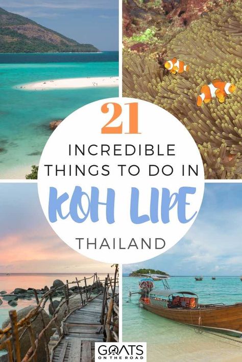 Looking for things to do in Koh Lipe, Thailand? This paradise island has some amazing activities, from snorkeling and diving, beautiful beaches to explore, great food and more. Check out what to do on your vacation to this amazing destination. | #visitthailand #traveltips #asiatravel Koh Lipe, Thailand Adventure, Thailand Backpacking, Backpacking Asia, Thailand Holiday, Koh Chang, Thailand Beaches, Pattaya Thailand, Ao Nang