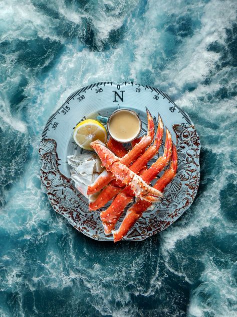 Seafood Advertising, Sea Food Photography, Sheepshead Fish Recipe, Seafood Aesthetic, Seafood Photography, Marina Restaurant, Crab Food, Ocean Food, Crab Dishes