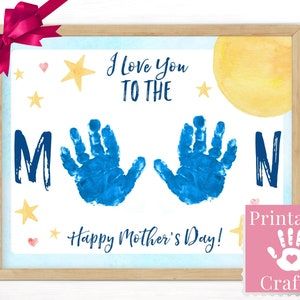 Handprint Art for Mothers Day DIY Mothers Day Gift Printable | Etsy Australia Mothers Day Crafts Preschool, Diy Mother's Day Crafts, Mother's Day Projects, Mother's Day Activities, Baby Art Projects, Toddler Arts And Crafts, Handprint Craft, Mothers Day Crafts For Kids, Handprint Crafts