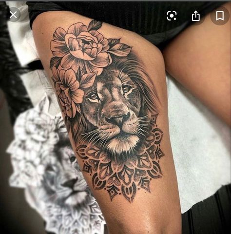 Female Lion Tattoo, Molecule Tattoo, Girls With Sleeve Tattoos, Dragon Tattoo For Women, Inspiration Tattoos, Tattoos Geometric, Leg Tattoos Women, Tatuaje A Color, Thigh Tattoos Women