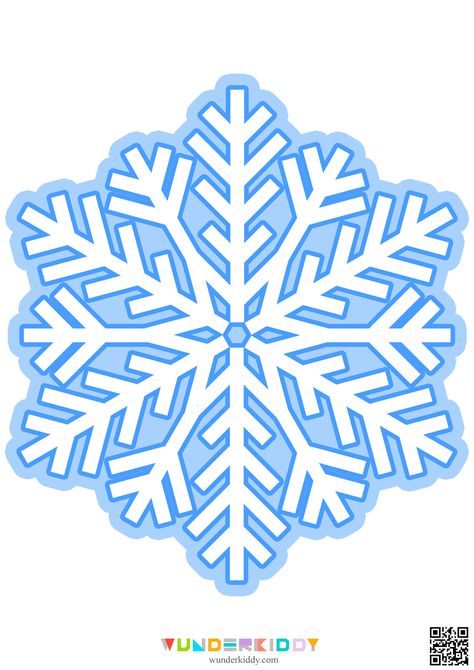 Paper snowflakes is the easiest and fun winter activity for kids. Snowflakes are very popular indoor decoration in winter time. They all have different design and just right for Christmas tree decorations.  Print free templates from our site, get children involved in making their own decoration and create winter holiday vibes together. Our snowflakes have simple shapes, so children can easily cut them out. Working with scissors, children improve their finger craft, coordination and fine motor sk Finger Craft, Winter Activity For Kids, Frozen Party Printables, Snowflake Printable, Frozen Background, Paper Snowflake Template, Snowflake Clipart, Disney Frozen Party, Frozen Snowflake