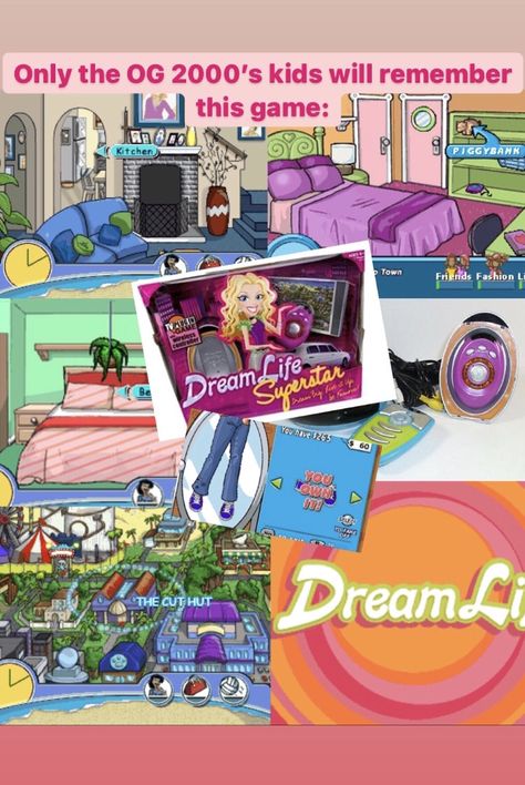 Anyone else remeber playing Dream Life? Ahh the good old days of making quick money from chores and blowing it all at the mall. And that little pink remote controler was iconic. Dream Life Game, Nostalgic Games, Life Game, Make Quick Money, At The Mall, Good Old Days, Life Video, Quick Money, Old Days