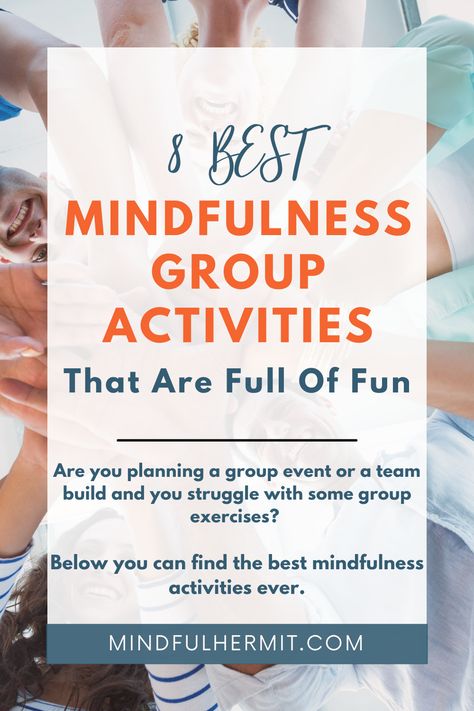 Are you planning a group event or a team build and you struggle with some group exercises? Perhaps, you chair a team meeting and you would like to entertained the team? Below you can find the best mindfulness activities ever. It is important that you have as much collaboration as possible in your team. Having a good team can boost the efficiency of your group activities. Team Meeting Activities, Team Meeting Ideas, Work Team Building Activities, Group Activities For Adults, Team Bonding Activities, Retreat Activities, Work Team Building, Corporate Team Building Activities, Virtual Team Building