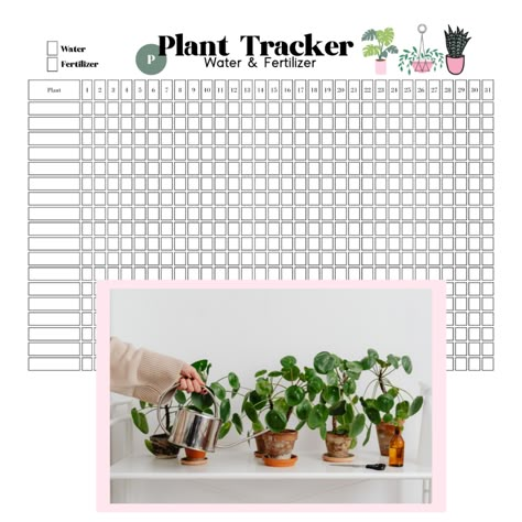 Free Printable Plant Watering Tracker - Paisley Plants Plant Watering Chart, Plant Watering Schedule Printable Free, Plant Water Tracker, Plant Watering Tracker, Plant Watering Guide, Plant Watering Schedule, Plant Tracker, Schedule Printable Free, Plant Notebook