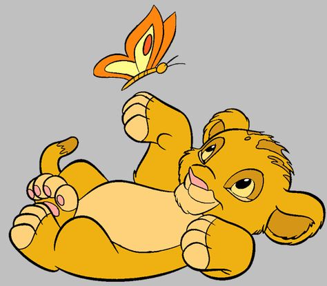 baby_simba_butterfly3.gif (550×482) Le Roi Lion Disney, Roi Lion Simba, Nala Lion King, Lion King Birthday Party Ideas, Lion King Images, King Drawing, Baby Simba, Lion King Drawings, Lion King Baby Shower