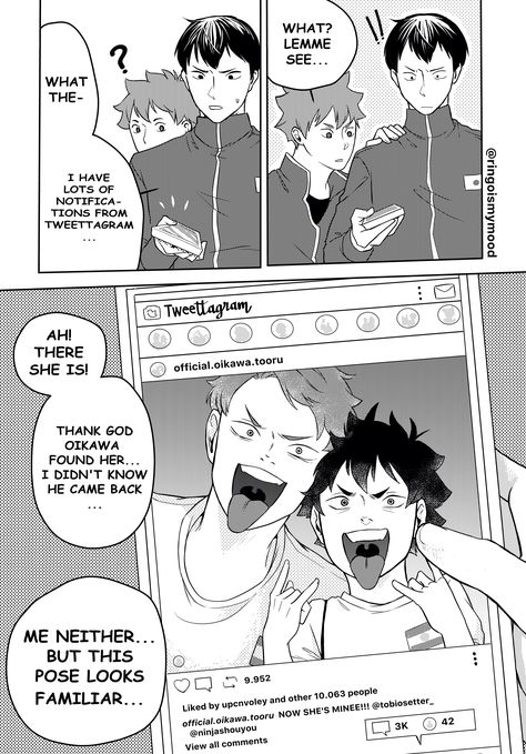 Kageyama X Hinata, Haikyuu 3, Haikyuu Ships, Haikyuu Manga, Fun Comics, Haikyuu Anime, Haikyu!!, Anime Comics, Comics