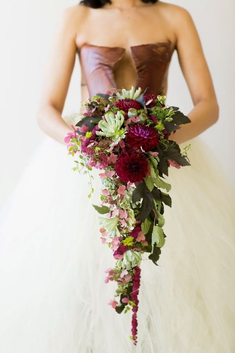 Lace Hydrangea, Francoise Weeks, Forest Bouquet, Dahlia Wedding Bouquets, Hydrangea Bouquet Wedding, Succulent Bouquet Wedding, Dahlias Wedding, Arbor Wedding, Cascading Bouquet