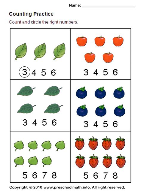 Preschool Math Activities That Are Super Fun! Math Counting Worksheets, Preschool Counting Worksheets, Counting Worksheets For Kindergarten, Toddler Math, Preschool Counting, Preschool Math Worksheets, Counting Worksheets, Prek Math, Math Counting