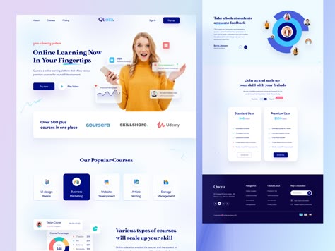 Learning Website Design, Webpage Design Layout, Web Application Design, Minimalist Theme, Learning Web, Landing Page Inspiration, Modern Website Design, Pages Design, Ui Design Website