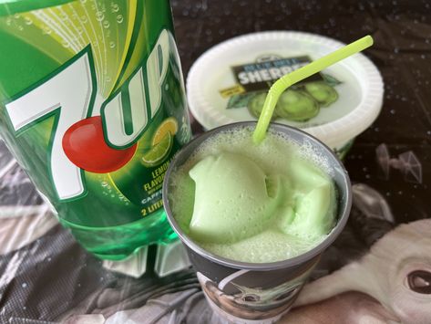 Yoda Soda Recipe, Yoda Soda, National Star Wars Day, Lime Sherbert, School Snack, Star Wars Day, May The 4th, Star Wars Birthday, Star Wars Yoda