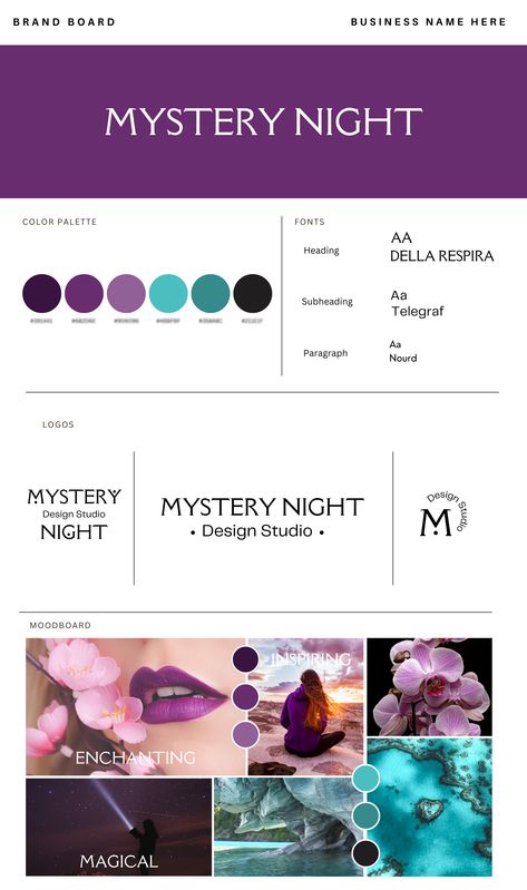 Galaxy Theme Mood Board, Teal Purple Color Palette, Purple Brand Color Palette, Colour Harmonies, Purple Branding, Purple Colour Palette, Massage Logo, Branding Concept, Brand Palette