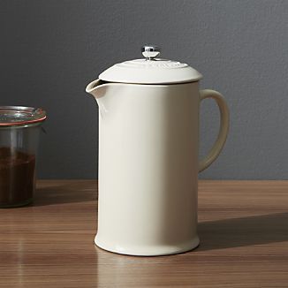 Mother's Day Gifts: Ideas for Moms | Crate and Barrel Le Creuset French Press, Ceramic French Press, Le Creuset Cookware, Pour Over Coffee Maker, French Coffee, Percolator Coffee, Coffee Press, Cold Brew Coffee Maker, Coffee Canister