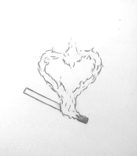 Love Heart Drawing Aesthetic, Ciggerate Drawing, Art Sketches Pencil Easy, Easy Drawings Sketches Pencil, Passion Sketch, Cute Love Sketches, Sketchbook Pages Inspiration, Pencil Art Love, Magic Runes