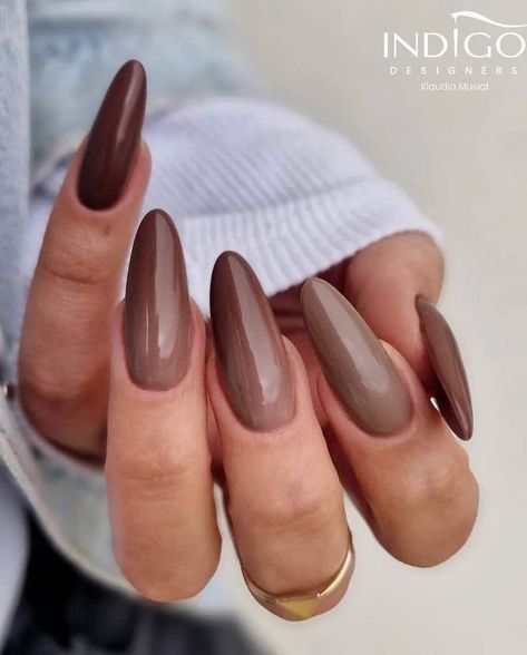 November Nail Ideas Gel, Ombre Fall Nails, Nails For November, Simple Fall Nails Autumn, Mat Nails, Fall Ombre Nails, November Nail Ideas, Autumnal Nails, November Nails Colors