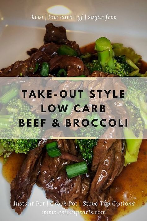 Take-out style low carb beef and broccoli is sure to satisfy your craving for eating at a Chinese restaurant. This keto beef and broccoli can be made in no time at all in your instant pot! Grab those chopsticks and be ready to eat in no time at all! #keto #lowcarb #recipes #ketorecipes #beefrecipes #food #beefandbroccolieasy #easyrecipe #instantpot Paleo Beef And Broccoli, Low Carb Beef And Broccoli, Broccoli Keto, Beef Broccoli, Keto Beef, Low Carb Low Fat Recipes, Whole30 Keto, Beef And Broccoli, Boiled Egg Diet Plan