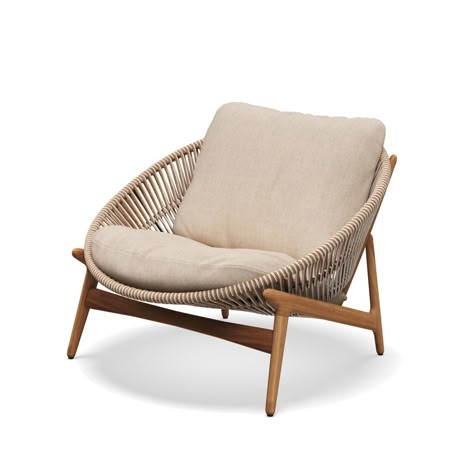 Bora Lounge Chair | Gloster Cabin Woods, Woven Furniture, White Wings, Teak Frame, Rattan Chair, Fabric Seat, Living Dining, 2 Seater Sofa, Bay Window