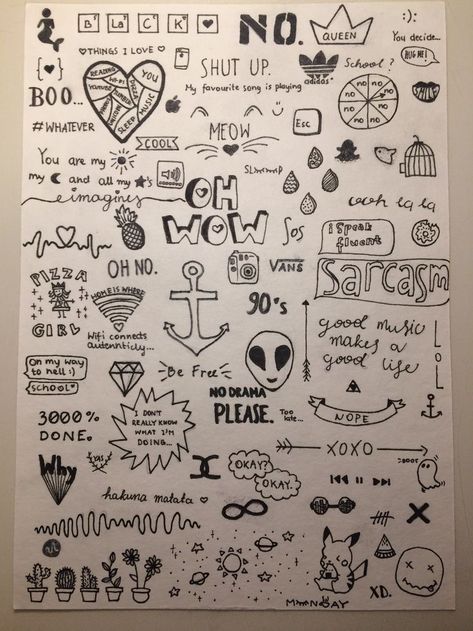 Tumblr Doodles, Drawing Book Cover, Notebook Doodles, Tumblr Drawings, Drawing Doodles, Notebook Drawing, Hand Doodles, Doodle Pages, Doodle Art Journals