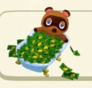 Bathing In Money, Tom Nook, Animal Crossing Funny, Animal Crossing Memes, Reaction Memes, Follow You, New Leaf, Reaction Pics, Reaction Pictures