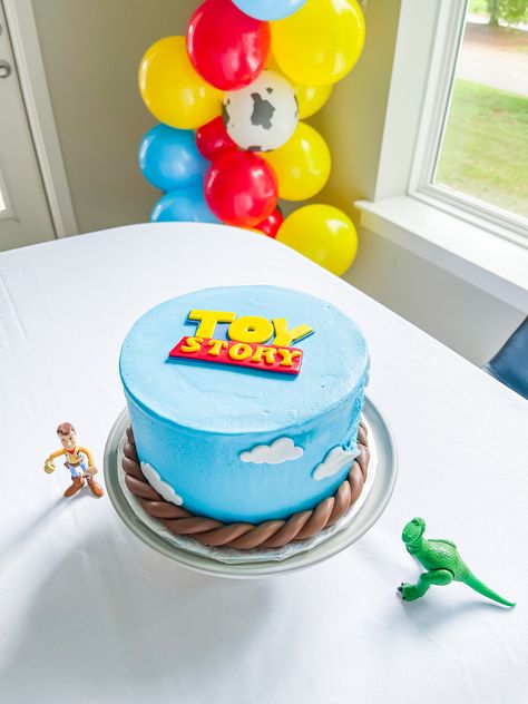 Our Toy Story cake was so cute! Toy Story Simple Cake, Simple Toy Story Cake, Birthday 4, Toy Story Cakes, Story Birthday, Simple Cake, Simple Toys, Toy Story Birthday, Second Birthday