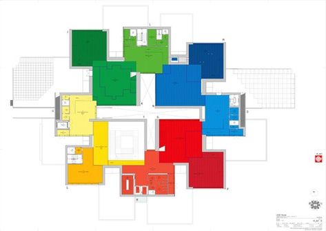 LEGO House,First Floor Plan Elevation Lego Architecture Building, Lego Factory, Plan Elevation, Architectural Scale, Big Lego, Office Architecture, House Big, Bjarke Ingels, Lego Store