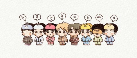 Stray Kids Ot8, Skz Ot8, Pop Stickers, Mac Wallpaper, Sketches Tutorial, Kids Zone, Cute Patterns Wallpaper, Cute Little Drawings, Kpop Fanart