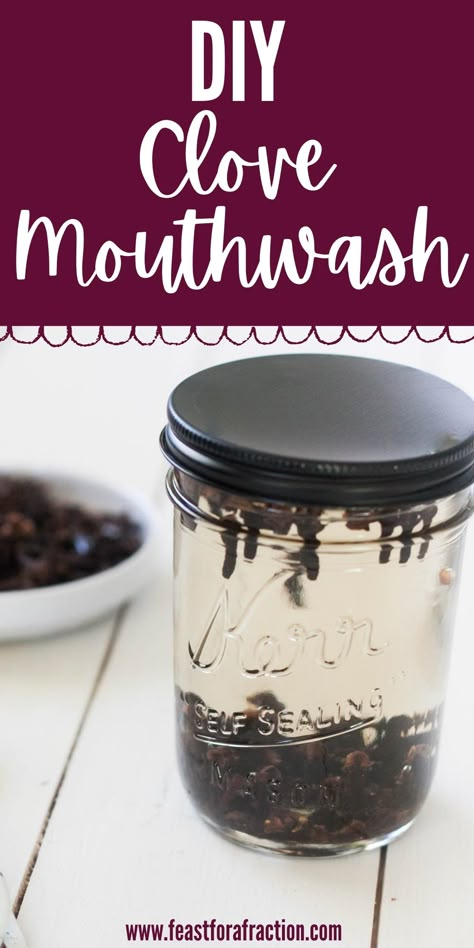 Clove Mouthwash, Diy Mouthwash Recipes, Mouthwash Recipe, Cloves Recipes, Diy Mouthwash, Homemade Toothpaste Recipe, Diy Toothpaste, Cloves Benefits, Toothpaste Recipe