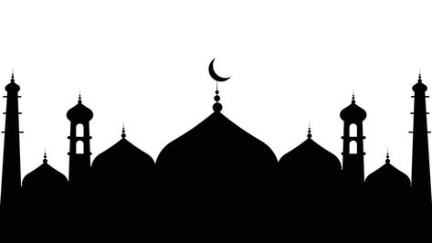 Mosques Silhouette icon Isolated on white Mosque Silhouette Painting, Mosque Icon, Mosque Vector, Mosque Silhouette, Eid Background, Ramadan Kareem Decoration, Mosque Art, Ramadan Decoration, Silhouette Painting