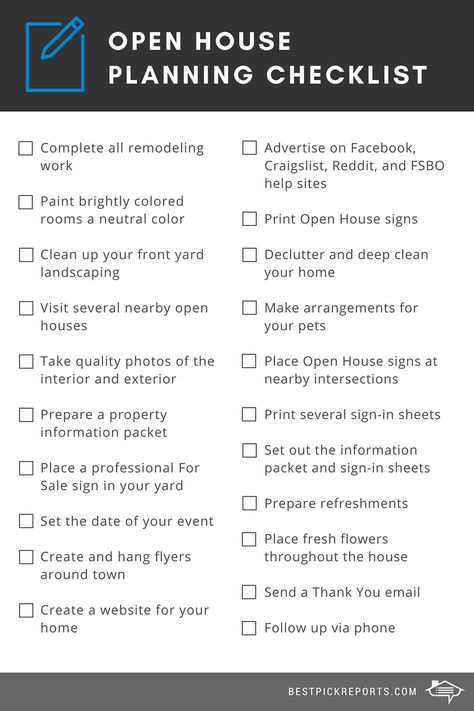 Open House Checklist, Event Checklist, Open House Real Estate, Open House Signs, Moving To Texas, Real Estate Education, With My Boyfriend, Sign In Sheet, School Information