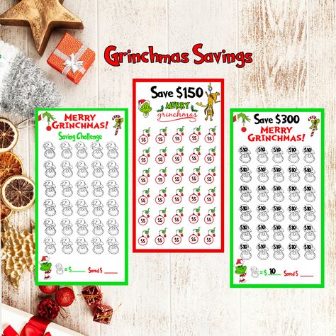 Christmas Saving Challenge, Christmas Savings Challenge Free Printable, Holiday Savings Challenge, Fun Savings Challenge Games, Tight Budget Savings Challenge, Budget Binder Printables, Low Income, Holiday Savings, Make A Game