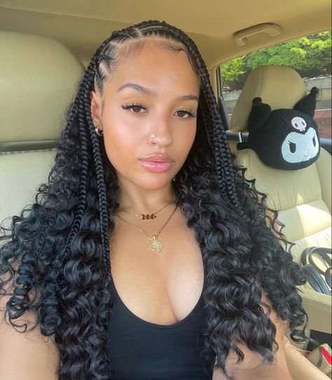 Braid For Big Forehead, Cornrows Braids For Black Women, Curly Hair Accessories, Pretty Braids, Curly Hair Braids, 100k Followers, Big Box Braids Hairstyles, Black Ponytail Hairstyles, Big Forehead