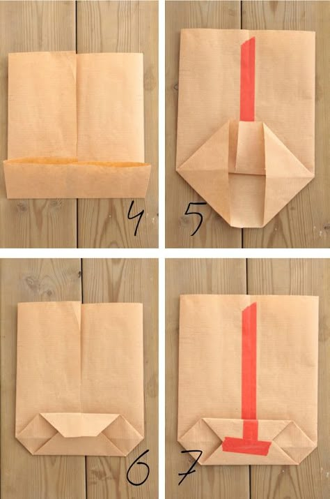 Diy Christmas Wrapping Paper, Diy Gifts Paper, Christmas Wrapping Diy, Diy Paper Bag, Origami Bag, Gift Bags Diy, Navidad Diy, How To Fold, Paper Crafts For Kids