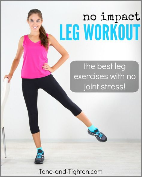 Awesome leg workout for people with knee pain! From the doctor of physical therapy at Tone-and-Tighten.com Inner Leg Workout, Pregnancy Exercise First Trimester, Bad Knee Workout, Best Leg Workout, Knee Pain Exercises, Doctor Of Physical Therapy, Low Impact Cardio, Bad Knees, Leg Exercises