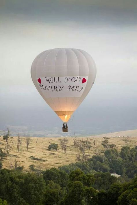 Fly me to the moon. Bc I am moonshine. Wedding Proposal Ideas Engagement Creative Marry Me, Hot Air Balloon Proposal, Wedding Proposal Ideas Engagement, Proposal Decoration, Balloon Proposal, Couple Moments, Dream Wedding Decorations, Romantic Proposal, Yarra Valley