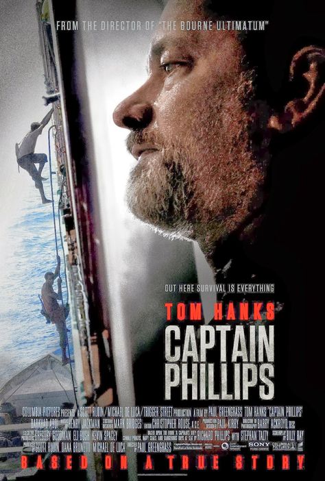 Captain Phillips (2013) by Paul Greengrass with Tom Hanks #films2013 #movies Captain Phillips, Oscar Nominated Movies, Catherine Keener, Pailin, Movies Worth Watching, Kevin Spacey, Great Films, Tom Hanks, Film Review