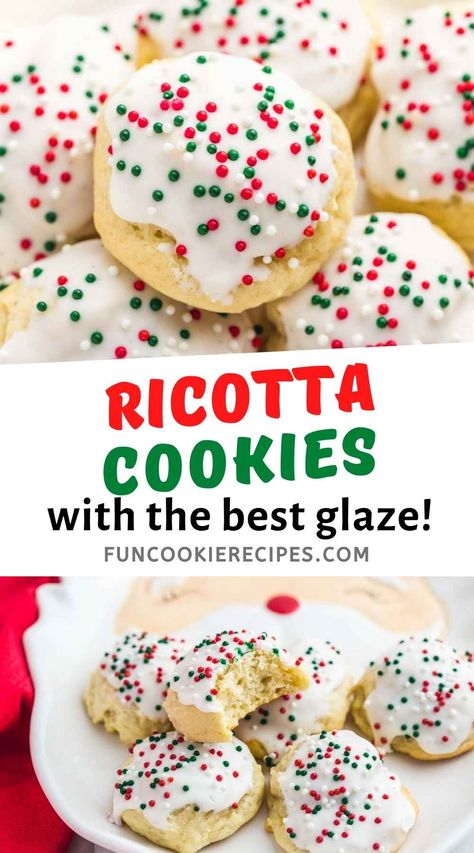 Best Lemon Ricotta Cookies, Vanilla Ricotta Cookies, Best Ricotta Cookies, Ricotta Cookies Italian, Italian Ricotta Cookies Recipe, Ricotta Cookie Recipes, Ricotta Christmas Cookies, Italian Lemon Ricotta Cookies, Xmas Bakes