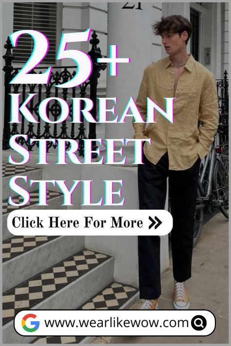 Explore the latest in Korean street fashion with our curated list of 25 standout styles for men in 2025. From edgy urban looks to sleek minimalist designs, discover how to elevate your wardrobe and stay ahead in fashion trends. Click through for inspiration and tips on incorporating these styles into your daily attire.

#KoreanFashion #MensStyle2025 #StreetWear #FashionTrends #UrbanStyle #koreanfashion #streetstyle #mensfashion #mensstyle Men's Hipster Style, Men's Formal Style, Men's Street Style, Mens Fashion Urban, Men's Korean Style, Korean Street, Urban Looks, Japanese Street Fashion, Abayas Fashion