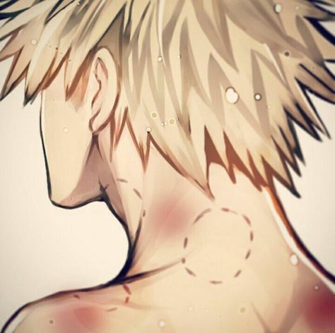 Omfg are those bite marks?  Lmao reminds me of a fic I read Bakugo Katsuki Fanart Cute, Bakugou Manga, Hottest Anime Characters, My Hero Academia Memes, My Hero Academia Episodes, Anime Boyfriend, Fanarts Anime