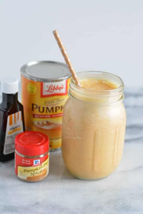 Pumpkin Pie Protein Shake, Pumpkin Protein Shake, Protein Drink Recipes, Pumpkin Pie Protein, Pumpkin Spice Smoothie, Pumpkin Pie Smoothie, Pumpkin Smoothie, Protein Smoothies, Protein Shake Recipes