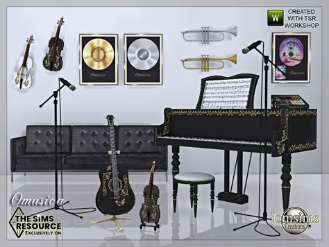 School Music Room, Musical Room, Los Sims 4 Mods, Sims 4 Cc Hair, Rock Room, Sims 4 Cheats, Sims 4 Piercings, Cc Furniture, Sims 4 Clutter