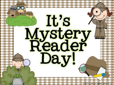 How to implement a Mystery Reader program in the classroom plus FREEBIES! Mystery Reader Kindergarten, Masked Reader Ideas, Mystery Readers In The Classroom, Mystery Reader Ideas For Parents, Literacy Night Activities, School Library Lessons, Reading Incentives, Third Grade Writing, 4th Grade Writing