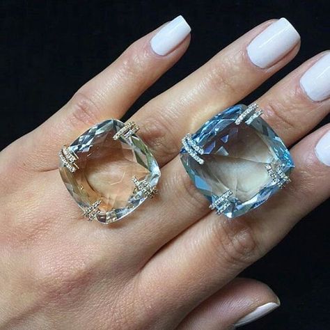 Edwardian Jewelry, Aquamarine Jewelry, Big Rings, Fancy Jewelry, Bling Rings, Fabulous Jewelry, If Only, Girly Jewelry, Exquisite Jewelry