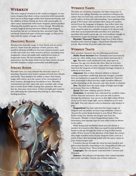 Custom Dnd Races, Dnd Humanoid Races, Cool Dnd Races, Dnd Race Homebrew, Dnd Races List, Dnd Homebrew Races 5e, Dnd Homebrew Races, Draconic Sorcerer Dnd, Dnd Races Homebrew