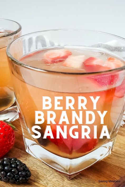 Brandy Sangria Recipe, Sangria With Brandy, Sangria With Brandy Recipe, Olive Garden Sangria Berry, Brandy Sangria, Apple Brandy Sangria, Apple Cider Sangria With Brandy, Brandy Soaked Fruit, Moscato Sangria