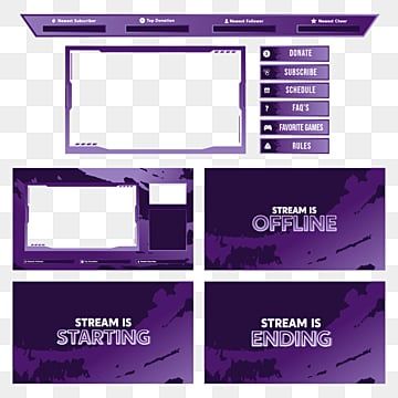 purple,twitch,overlay,gaming overlay,panels,facecam,color vector,template vector,color panels,purple overlay,facecam frame,futuristic border,purple vector Streamer Branding, Twitch Overlay Templates, Twitch Overlay Ideas, Twitch Overlay Design, Twitch Layout, Stream Layout, Streaming Ideas, Gaming Overlay, Overlays Twitch