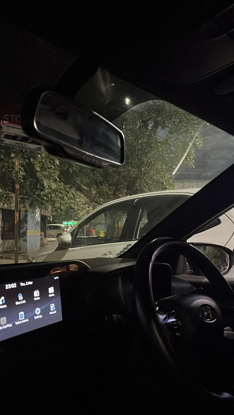 Car Inside Pic, Car Inside Night, Car Window Snap, Car Inside Snap, Inside Car Pictures, Inside Car Aesthetic, Chandigarh Snap, Driving Pics, Aesthetic Car Inside