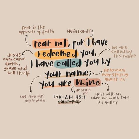 I Have Redeemed You You Are Mine, I Called You By Name You Are Mine, I Have Called You By Name, Isaiah 43 1 You Are Mine, Fear Not For I Have Redeemed You, I Have Called You By Name You Are Mine, Isaiah 43:1-3, Do Not Fear Bible Quotes, Fear Not For I Am With You