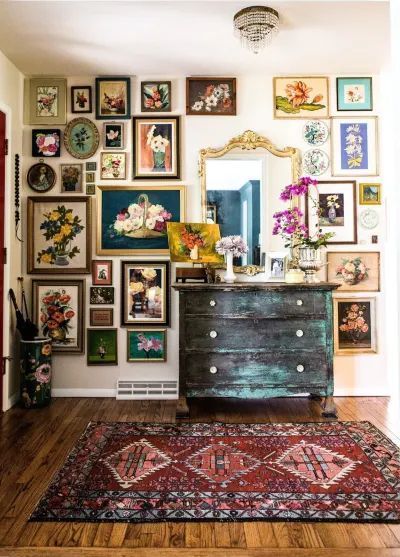 Interior Vintage, Decor Eclectic, Gallery Wall Ideas, Eclectic Bedroom, Vintage Eclectic, Gallery Walls, Eclectic Home, Decor Minimalist, Wall Ideas